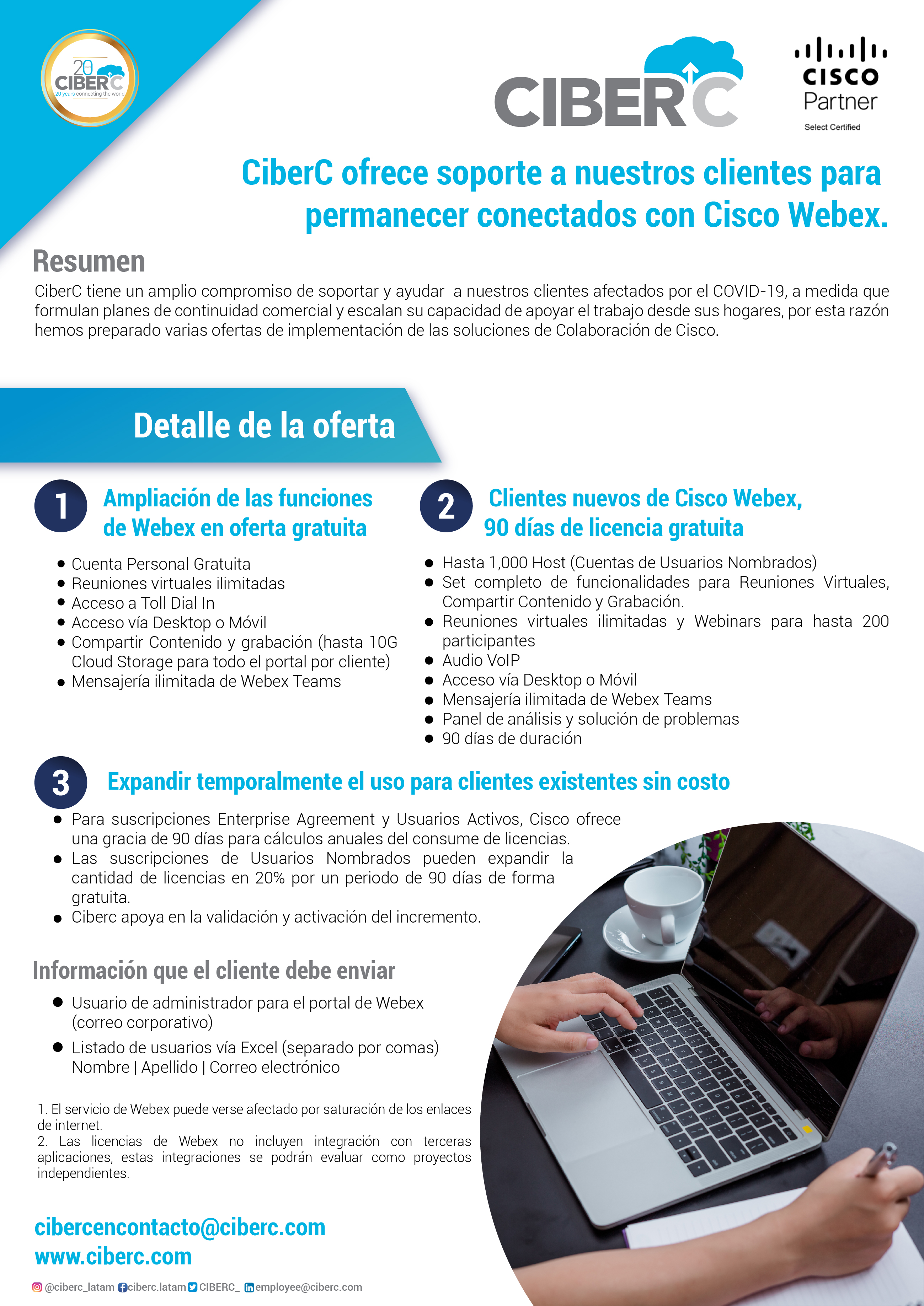 CiberC en Contacto: Apoya a nuestros clientes